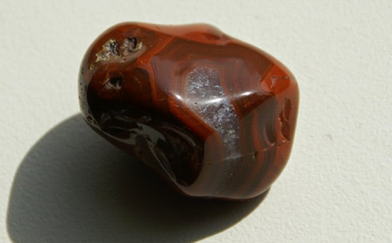 Lake Superior agate, found on the shores of Lake Superior in Duluth