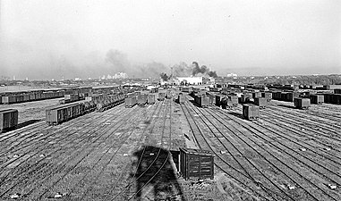 Lancaster Yard der Texas and Pacific Railway 1946