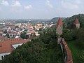 Landshut, Blick von Burg Trausnitz