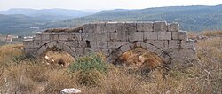 De ruïnes van het kasteel van Toron, dat Rodrigo González de Lara bouwde in het Heilige Land, in Latrun