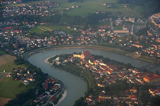 Laufen city in germany from top