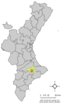 Localització de Millena respecte el País Valencià.png