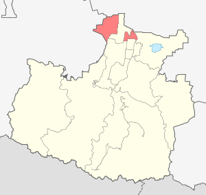 El distrito de Adyge-Khablsky en el mapa