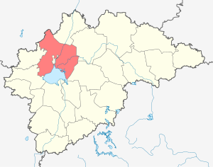 Novgorodskin alue kartalla