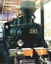 Locomotive of Lenin's train, on which he arrived at Finland Station, Petrograd in April, 1917 Locomotive 293.jpg