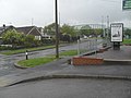 Looking from Manor Road towards the footbridge over the A27 - geograph.org.uk - 1870417.jpg