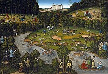 Hunting near Hartenfels castle, 1540 (Source: Wikimedia)
