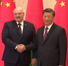 With Chinese leader Xi Jinping in 2023 Lukashenko-Xi meeting (2023-03-02).png
