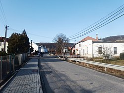 Masarykova ulice a střed obce