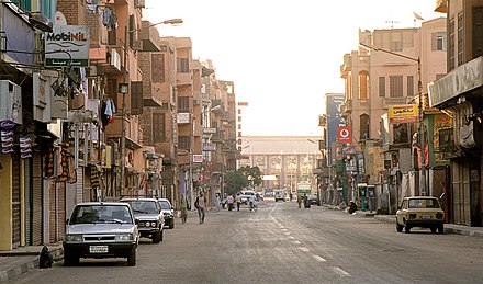 Streets of Luxor in 2004