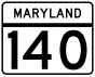 Maryland Route 140 Markierung