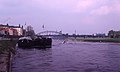 Weser set fra bro i Minden in Germany