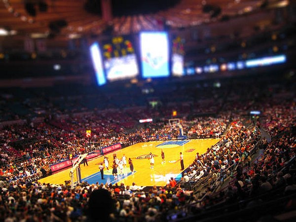 Madison Square Garden during a Liberty game.