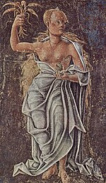 Demeter (Ceres), allegory of August: detail of a fresco by Cosimo Tura, Palazzo Schifanoia, Ferrara, 1469–70