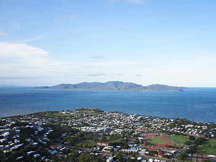 East Townsville and Magnetic Island as seen from Castle Hill