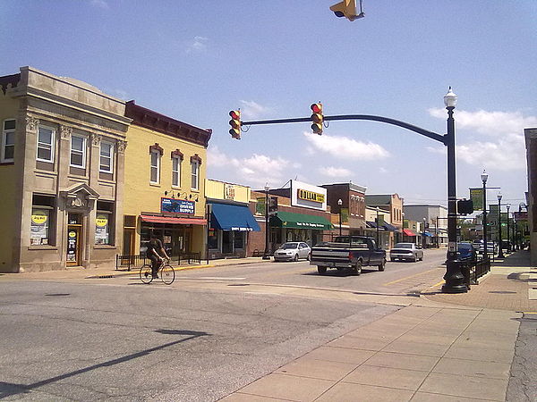 Main Street in downtown Hobart