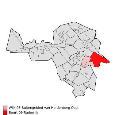 File:Map - NL - Hardenberg - Wijk 03 Buitengebied van Hardenberg Oost - Buurt 09 Radewijk.svg