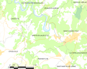 Sainte-Eulalie-d'Olt所在地圖 ê uī-tì