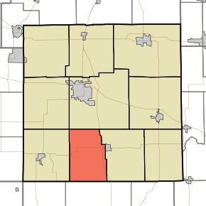 Map highlighting Green Township, Marshall County, Indiana.svg