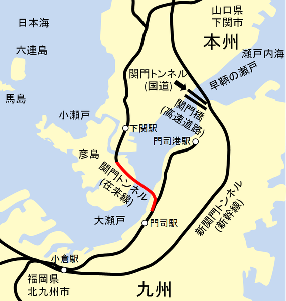 File:Map of Kammon railway tunnel ja.png