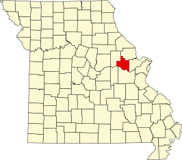 Locatie van Warren County in Missouri