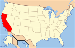 Map of the United States with Karapōnia highlighted