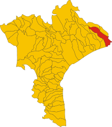 カタンザーロ県におけるコムーネの領域