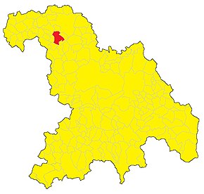 Poziția localității Rosignano Monferrato