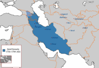 قلمرو ایران در دوره زندیه (پیش از قاجاریان)