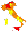 Mappa della suddivisione dell'Italia secondo e ordinanze del Ministero della Salute del 16 gennaio 2021.svg