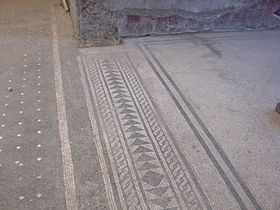 Marble mosaic floor in Villa San Marco
