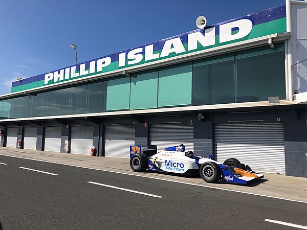 The Dallara IR-05 driven by Mathew Radisich