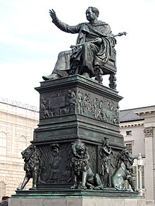 Das Max-Joseph-Denkmal in München (Quelle: Wikimedia)