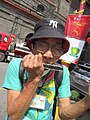 Men playing harmonicas 04