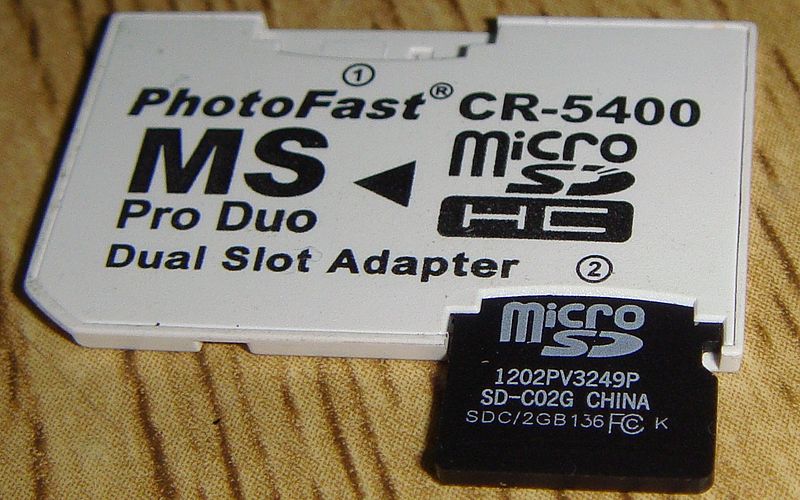 File:Micro SD - Memory Stick Pro Duo Adaptor.JPG