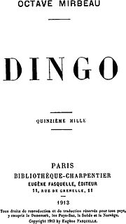 <i>Dingo</i> (novel) novel by Octave Mirbeau