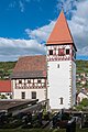 Deutsch: Evangelische Wehrkirche St. Alban und St. Wendelin in Künzelsau-Morsbach. English: Protestant fortified church Saints Alban and Wendelin in Künzelsau-Morsbach.