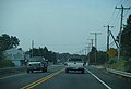 NJ 47 southbound approachign bridge over Dennis Creek