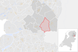 Locatie van de gemeente Coevorden (gemeentegrenzen CBS 2016)