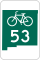 New Mexico State Bike Route 53 marker