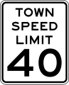 Town speed limit