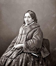 Eugénie Niboyet, francouzská feministka, foto Nadar, kol. 1880