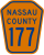 County Route 177 marker