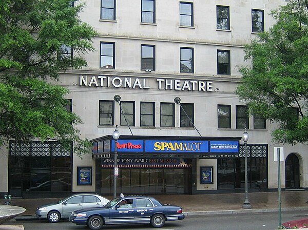 Spamalot's North American tour took it to Washington, D.C.'s National Theatre in May 2006.