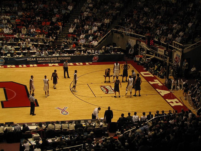 File:Nevada Wolf Pack vs. Montana Grizzlies, First Round, NCAA Men's Basketball Tournament, Huntsman Center, University of Utah, Salt Lake City, Utah (114272336).jpg