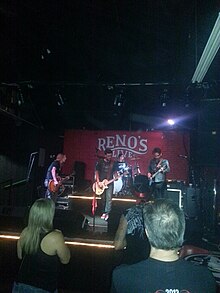 Nigel Dupree Band performing at Reno's Chop Shop in Dallas, Texas
