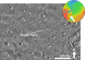 Illustrativt billede af artiklen Nirgal Vallis