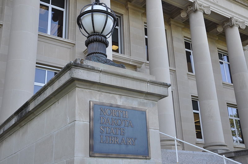 File:North Dakota State Library - Entrance - 2012.jpg