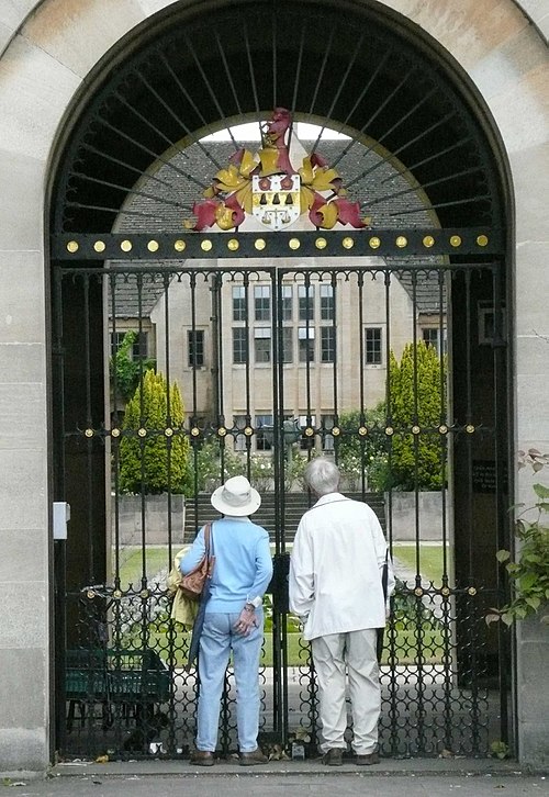 Nuffield College, Oxford the west gate