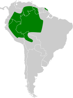 Distribución geográfica del mosquerito guardarríos.